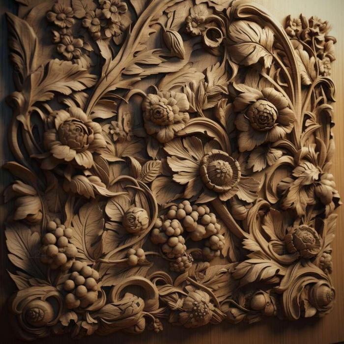 Patterns and decorations (stl renderman 2, PATTERN_370) 3D models for cnc